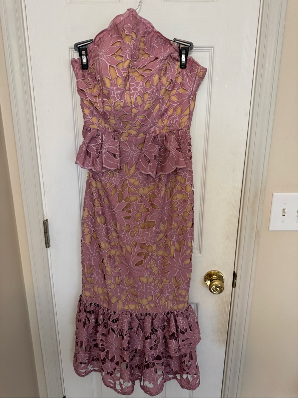 Elliatt Charter Dress in Mauve